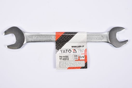 DOPPELMAULSCHLÜSSEL 16X17MM POLIERTE KÖPFE